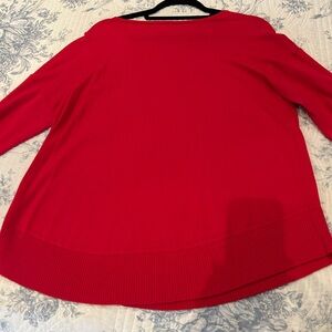 Cherry red J. Jill pullover. Size M petite.
